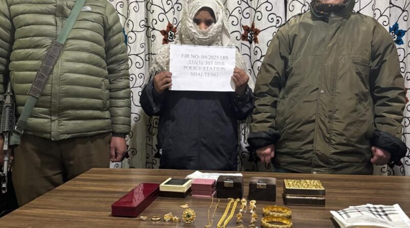 Police solved theft case within 24 hours in Srinagar ; Stolen property recovered